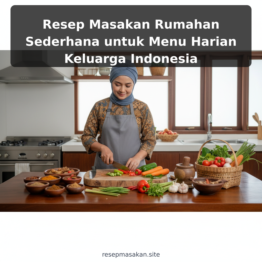 Resep Masakan Rumahan Sederhana untuk Menu Harian Keluarga Indonesia