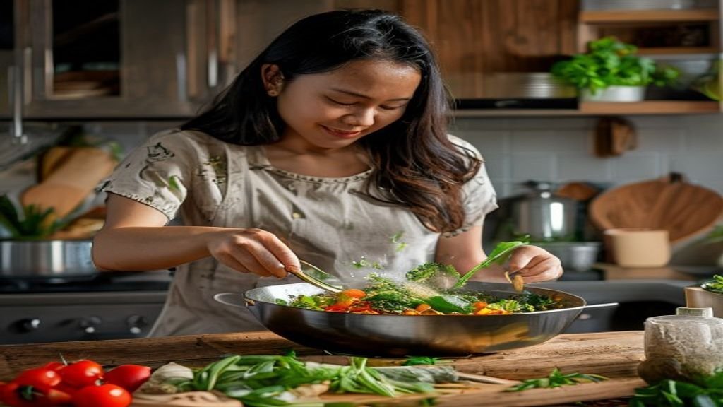 Foto sayur segar dengan bahan-bahan lengkap untuk resep sayur sehat dan mudah dibuat di rumah