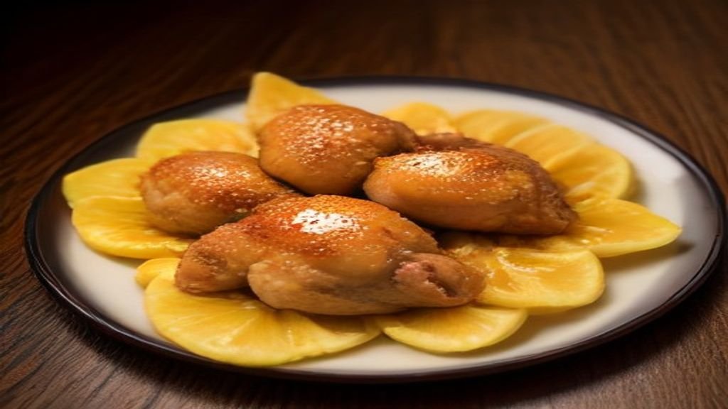 Sepiring opor ayam gurih dengan kuah santan kental, disajikan bersama nasi putih dan taburan bawang goreng